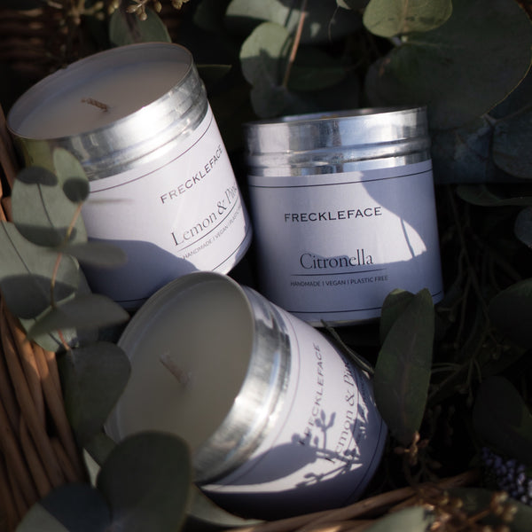 Freckleface Tin Candle