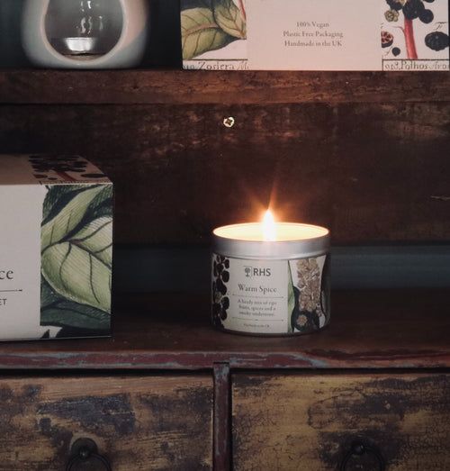 RHS Heritage Tin Candle