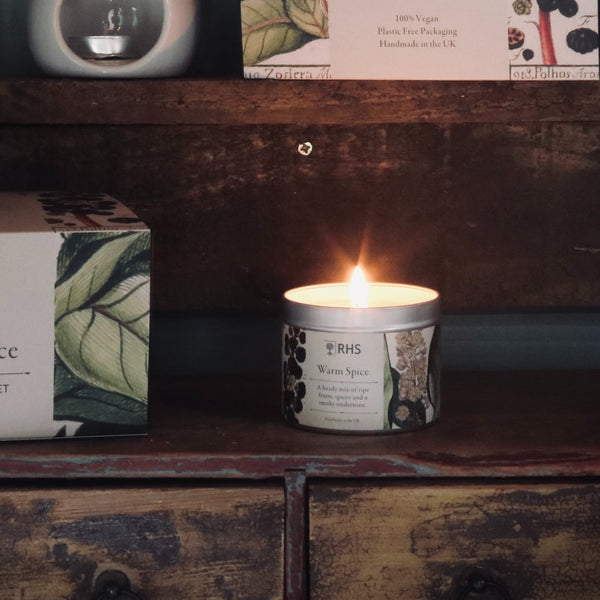 RHS Heritage Tin Candle