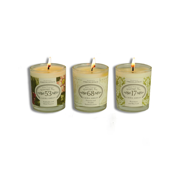 Laura Ashley Trio of Candles