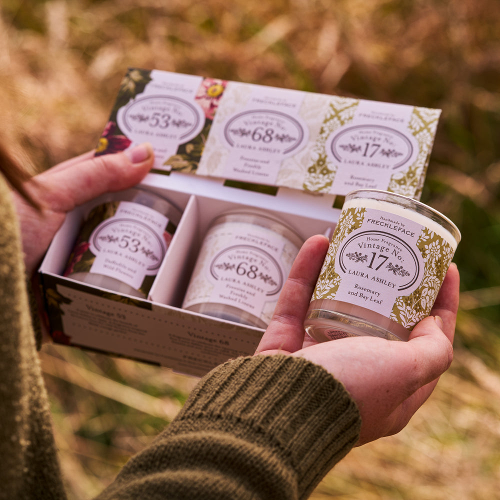Laura Ashley Trio of Candles