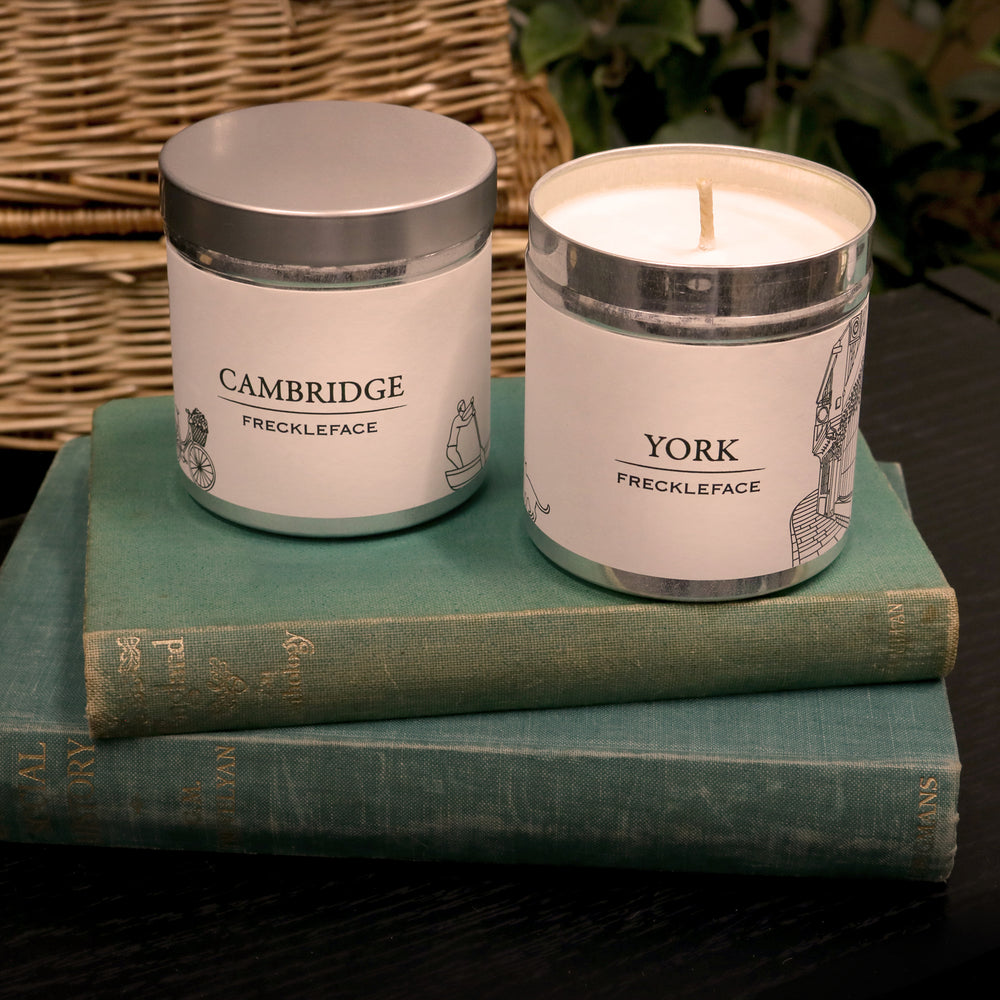 Freckleface Tin Candle - York & Cambridge