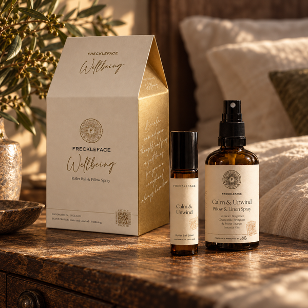 Pillow Spray and Rollerball Wellbeing Gift Set